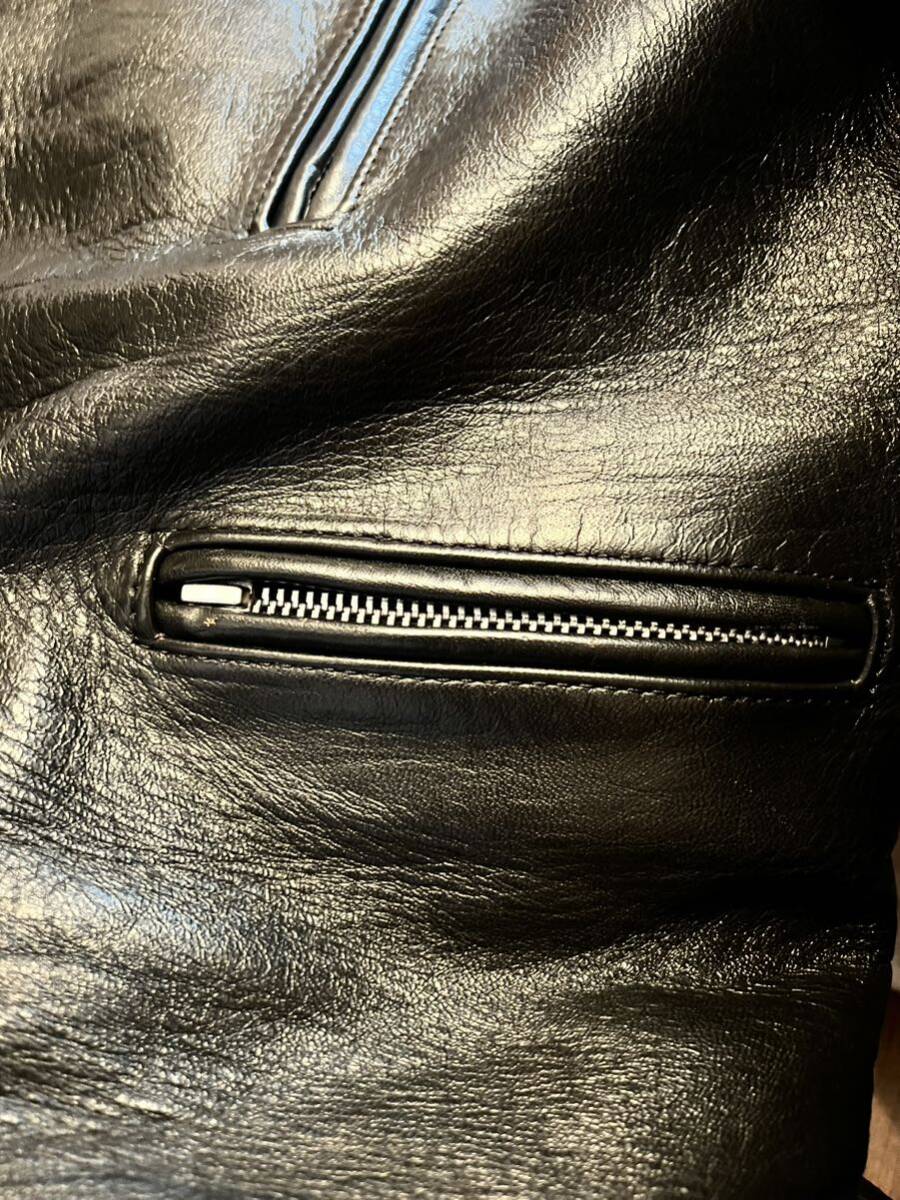日本製・茶芯】サイズ40(L〜XL程度)666 LEATHER WEARレザー 日本製・茶芯】サイズ40(L〜XL程度)666 LEATHER WEARレザー