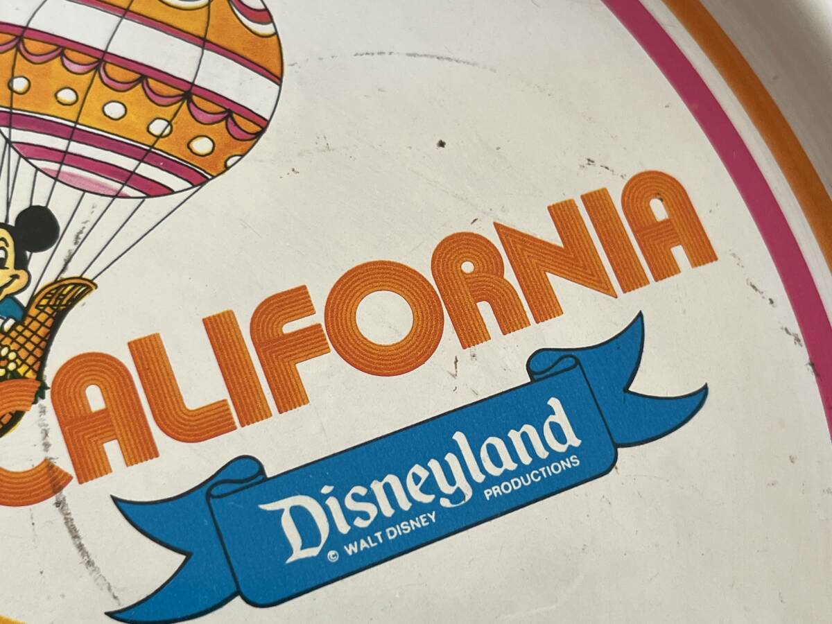 ◆ トレー カリフォルニア ディズニーランド WALLT DISNEY PRODUCTIONS ミッキーマウス レトロ トレイ 小物置き 31059_画像3