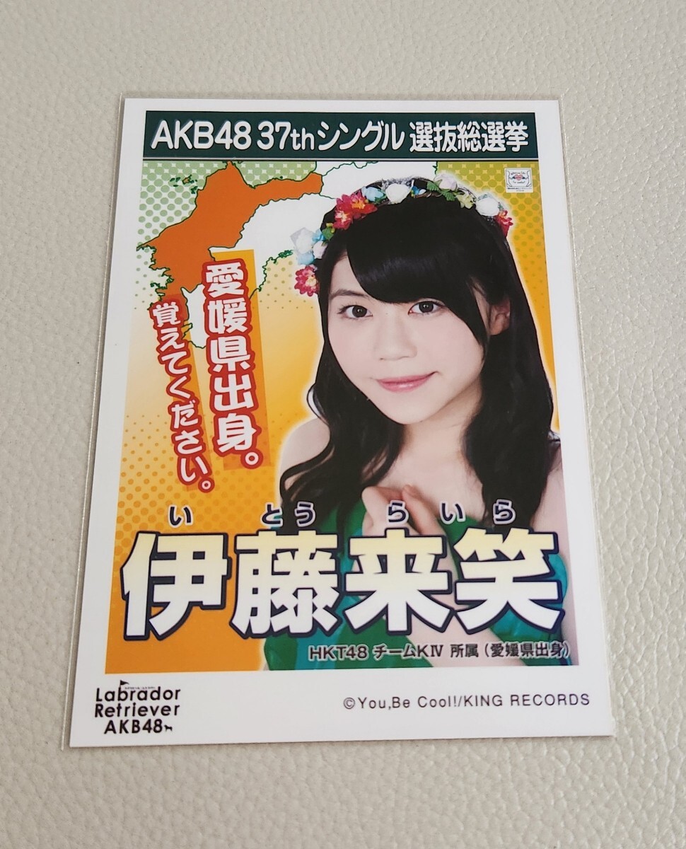 HKT48 伊藤来笑 AKB48 ラブラドール・レトリバー 劇場盤 生写真_画像1