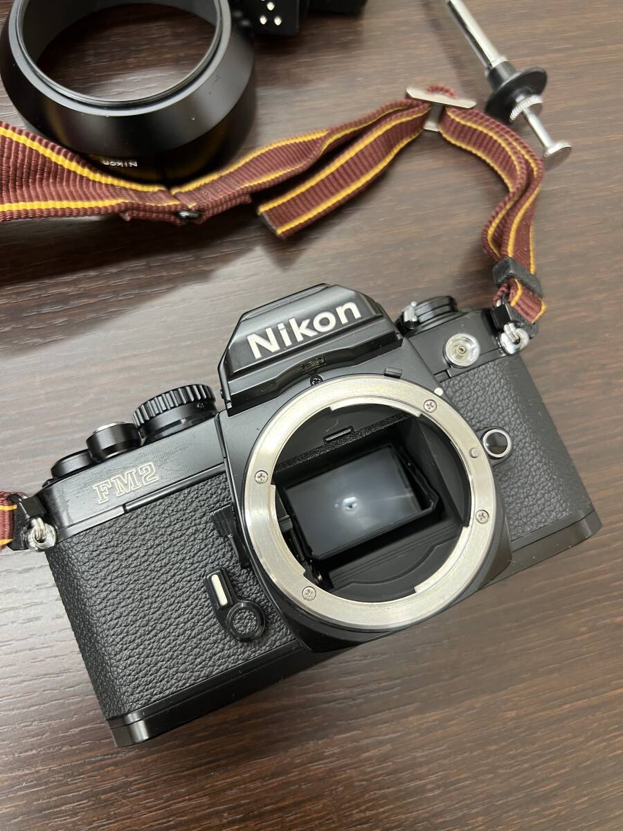 #5167 【美品】NIKON ニコン FM2 フィルムカメラ ZOOM NIKKOR 35-105mm 1:3.5-4.5 NIKKOR 100〜300mm 1:5.6 レンズ など全てまとめの画像2