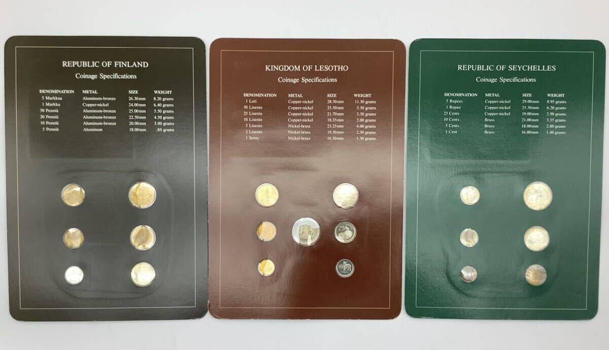 9枚まとめ フランクリンミント Coin Sets of All Nations 世界の国々のコインセット プルーフ_画像3