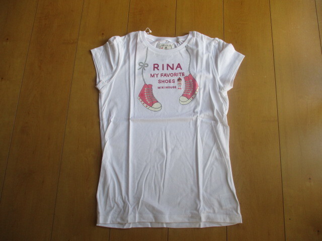 ミキハウス　リーナちゃん　半袖Tシャツ　150（未使用）_画像1