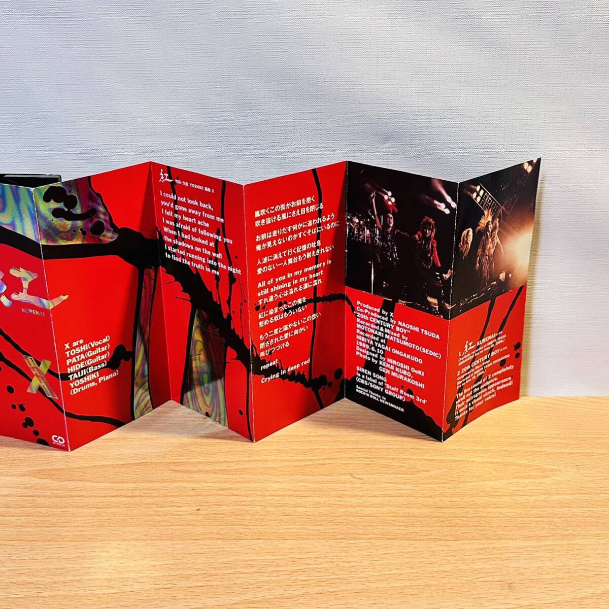 CD 初回限定盤 ジャバラ仕様ジャケット X JAPAN 紅 1989 8㎝ シングル_画像5