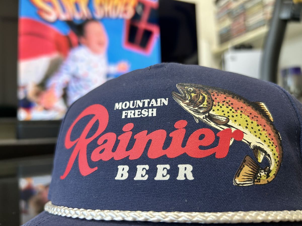 USAワシントンBEER企業　Rainier Brewing キャップ　ネイビー_画像2