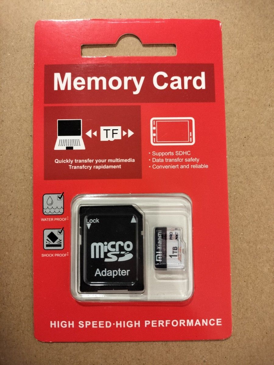 新品未開封　1TB microSD　マイクロSD　ノンブランド 大容量 マイクロSDカード