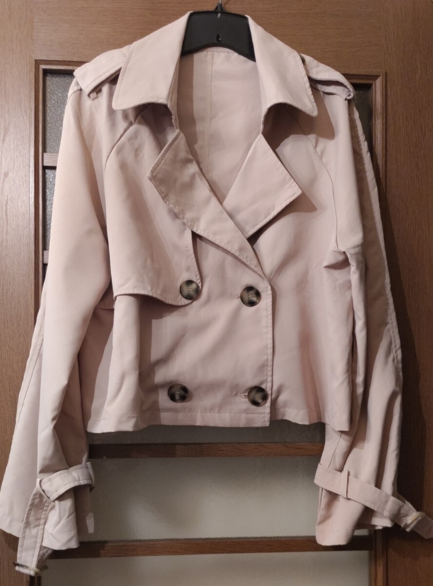 * Short to wrench jacket coat * beige *XL size *