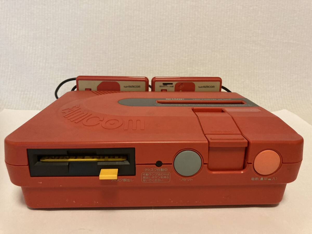 FC24-006 任天堂 ファミコン FC ツインファミコン 本体 AN-500R シャープ ディスクシステム 一式 レトロ ゲーム ソフト付き 動作確認済