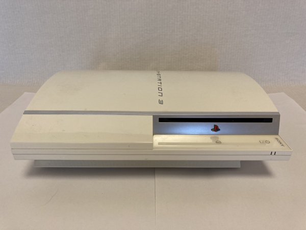 PS34 24-007 ジャンク扱い ソニー sony プレイステーション3 PS3 プレステ3 本体 セラミックホワイト CECHL00 CW レトロ ゲーム 動作未確認の画像3