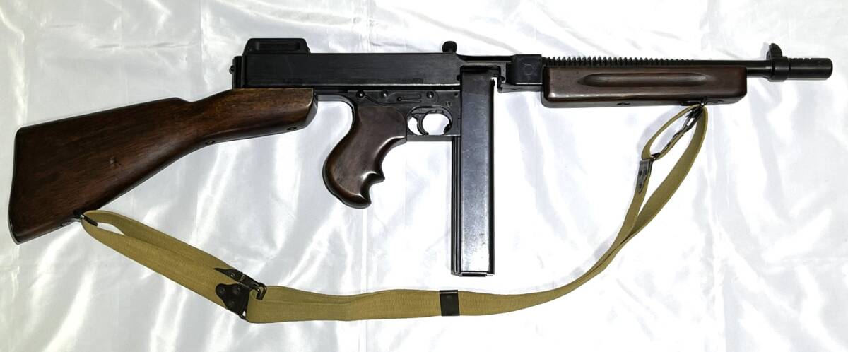  model gun ③ THOMPSON SUBMACHINEGUN ton pson sub machine gun M1921 Tommy gun America army MGC SMG Mark have approximately 4.2kg dummy Cart 