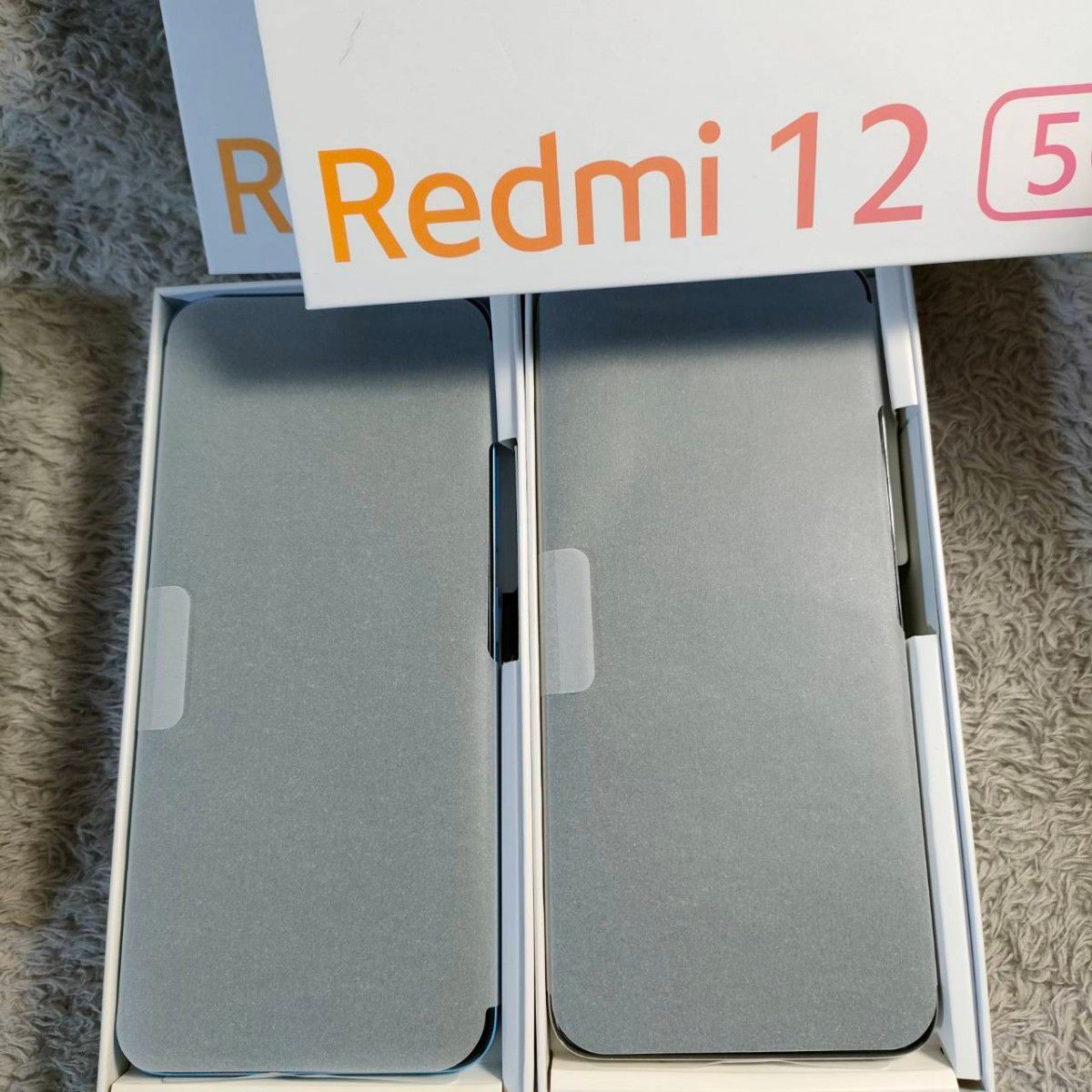 新品未使用　 Xiaomi Redmi　12 5G  au版　２台セット　128GB 4G スカイブルー&ポーラーシルバー