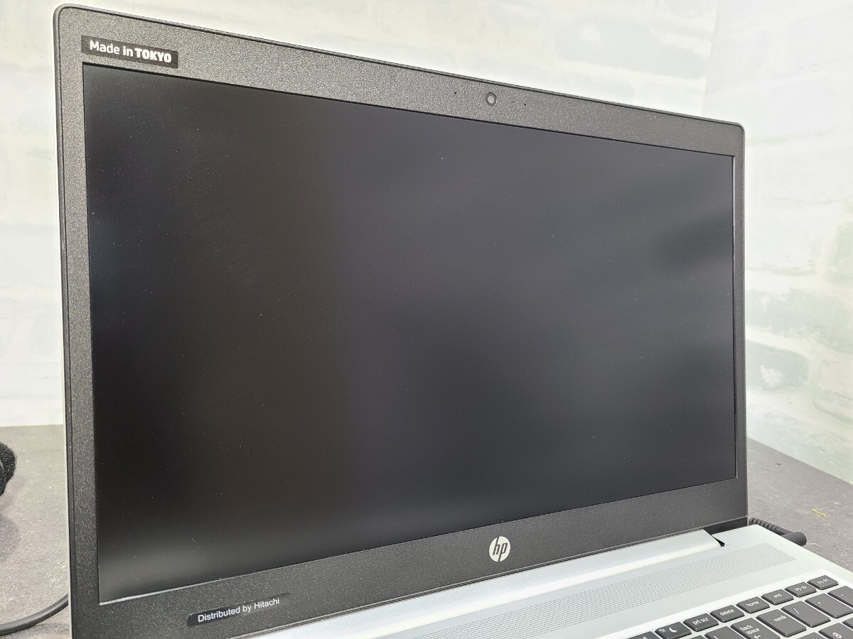 【ジャンク品】管1B68 hp ProBook 450 G6 CPU core i5-8265U HDD無し、メモリー無し、バッテリ－有り 通電OK 起動しない の画像2