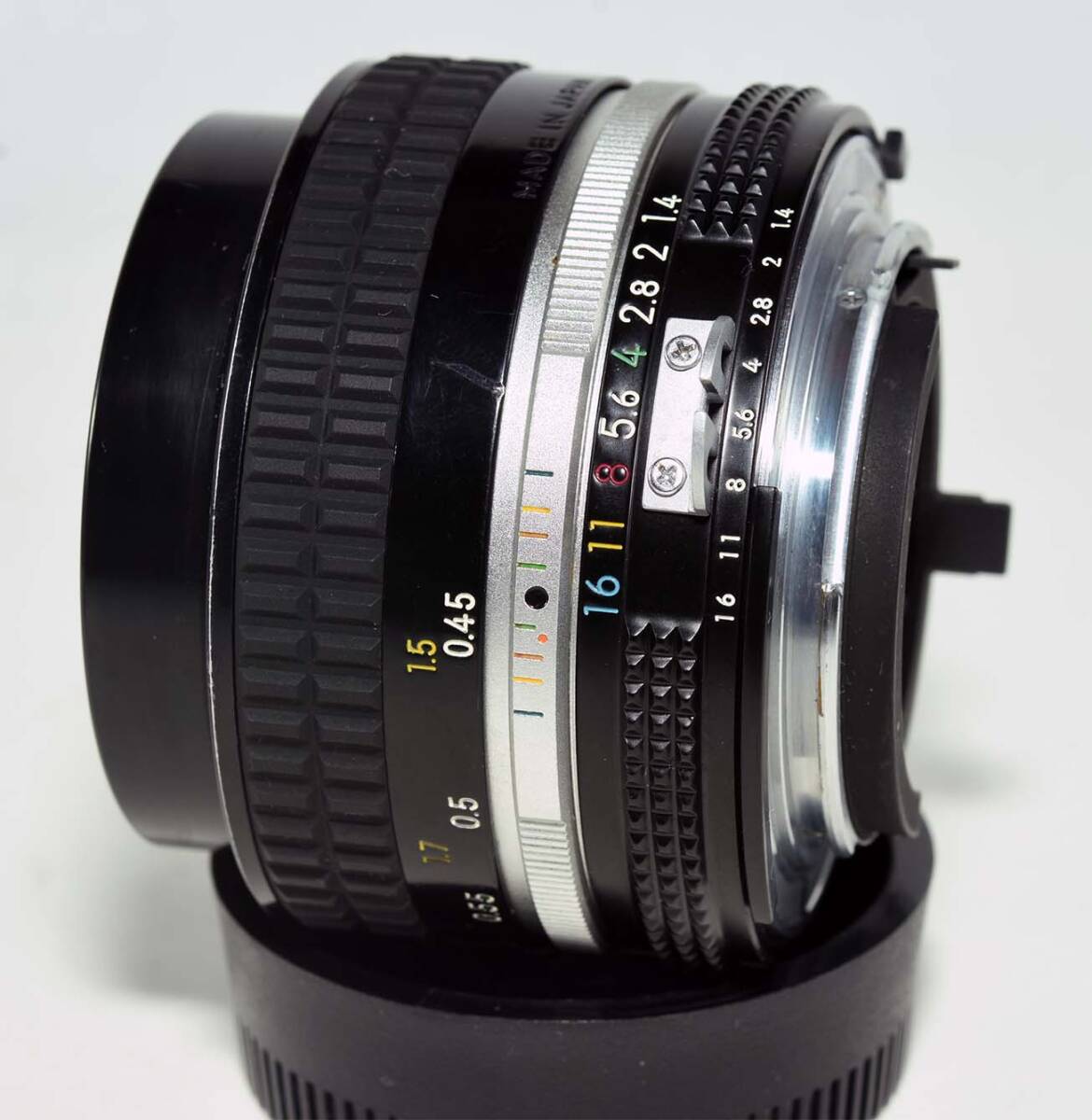 Nikon Ai NIKKOR 50mm f1.4 manual Focus bright standard lens for single lens reflex camera exchange lens digital camera . full size. high class lens 