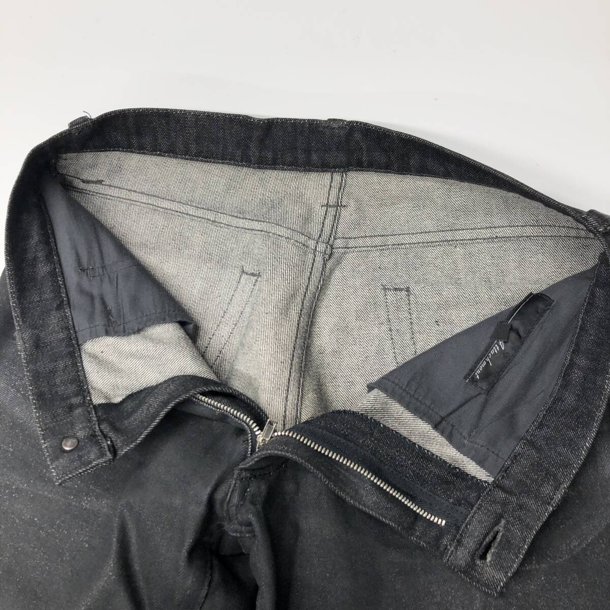 сделано в Японии Attachment Attachment Denim брюки черный отражатель покрытие 2 размер 