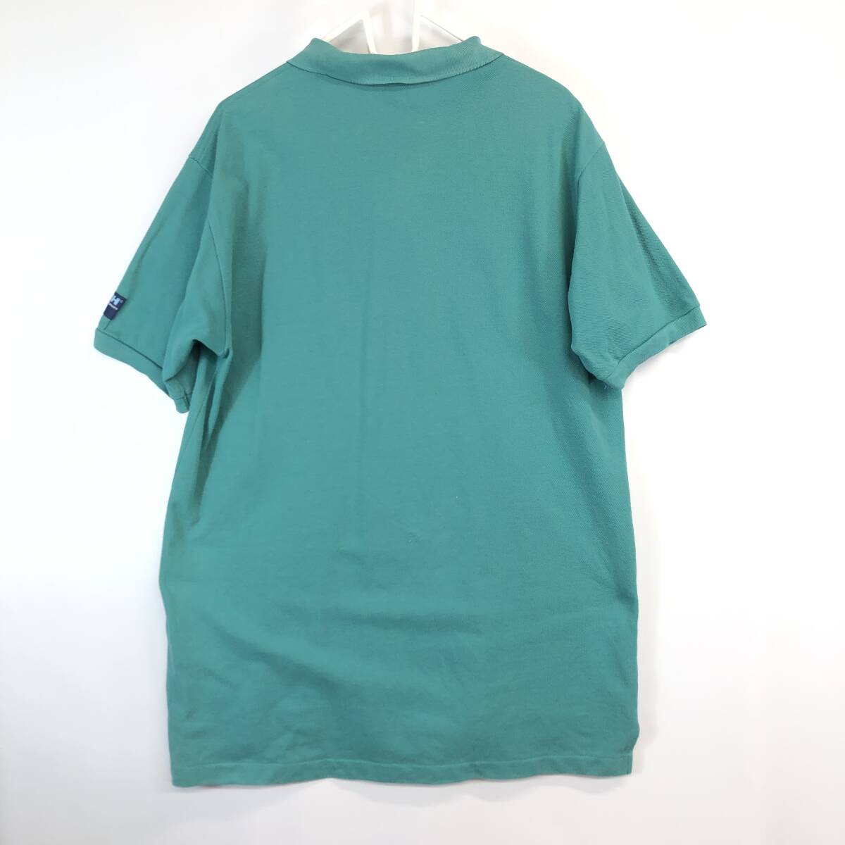 90s Helly Hansen HELLY HANSEN рубашка-поло с коротким рукавом оттенок зеленого XL размер 