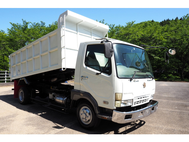 [ various cost komi]: Heisei era 16 year exterior has been finished Fighter Shinmeiwa made stainless steel trim long deep dump double doors loading 3.25t