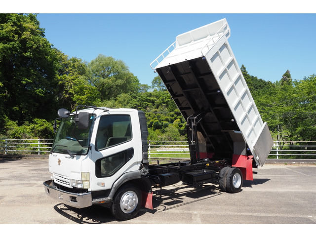 [ various cost komi]: Heisei era 16 year exterior has been finished Fighter Shinmeiwa made stainless steel trim long deep dump double doors loading 3.25t