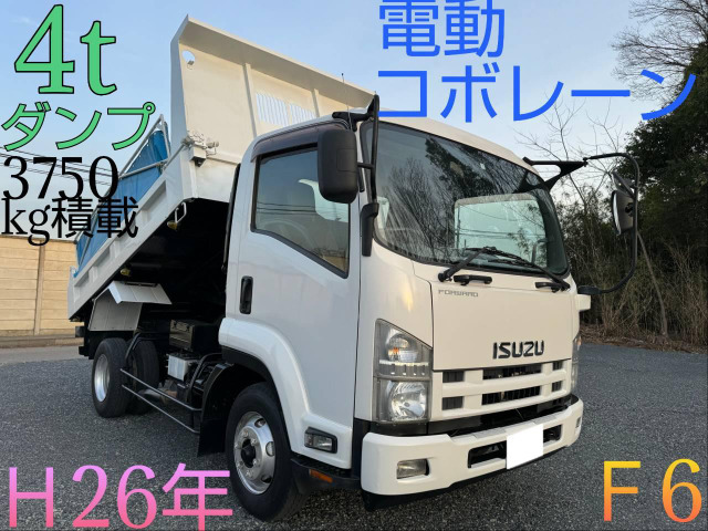 ★4tダンプ いすゞ フォワード H26年式 最大積載量3,750kg 車両長さ542cm MT6速 電動コボレーン ISUZU★_画像の続きは「車両情報」からチェック