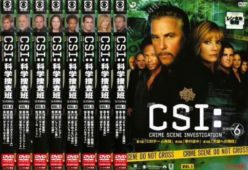 ケース無::bs::CSI:科学捜査班 シーズン6 SEASON 全8枚 第1話～第24話 最終 レンタル落ち 全巻セット 中古 DVD_画像1