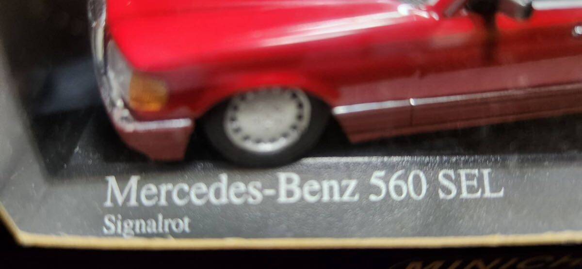 ｜1/43　ミニチャンプス　メルセデスベンツ　560　SEL　1989　（レッド） MINICHAMPS _画像5