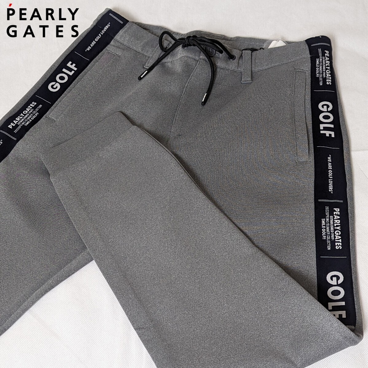 * new goods regular goods PEARLYGATES/ Pearly Gates men's PG Logo many layer cardboard jogger pants 4(M) comfortably waist cord attaching rubber entering 