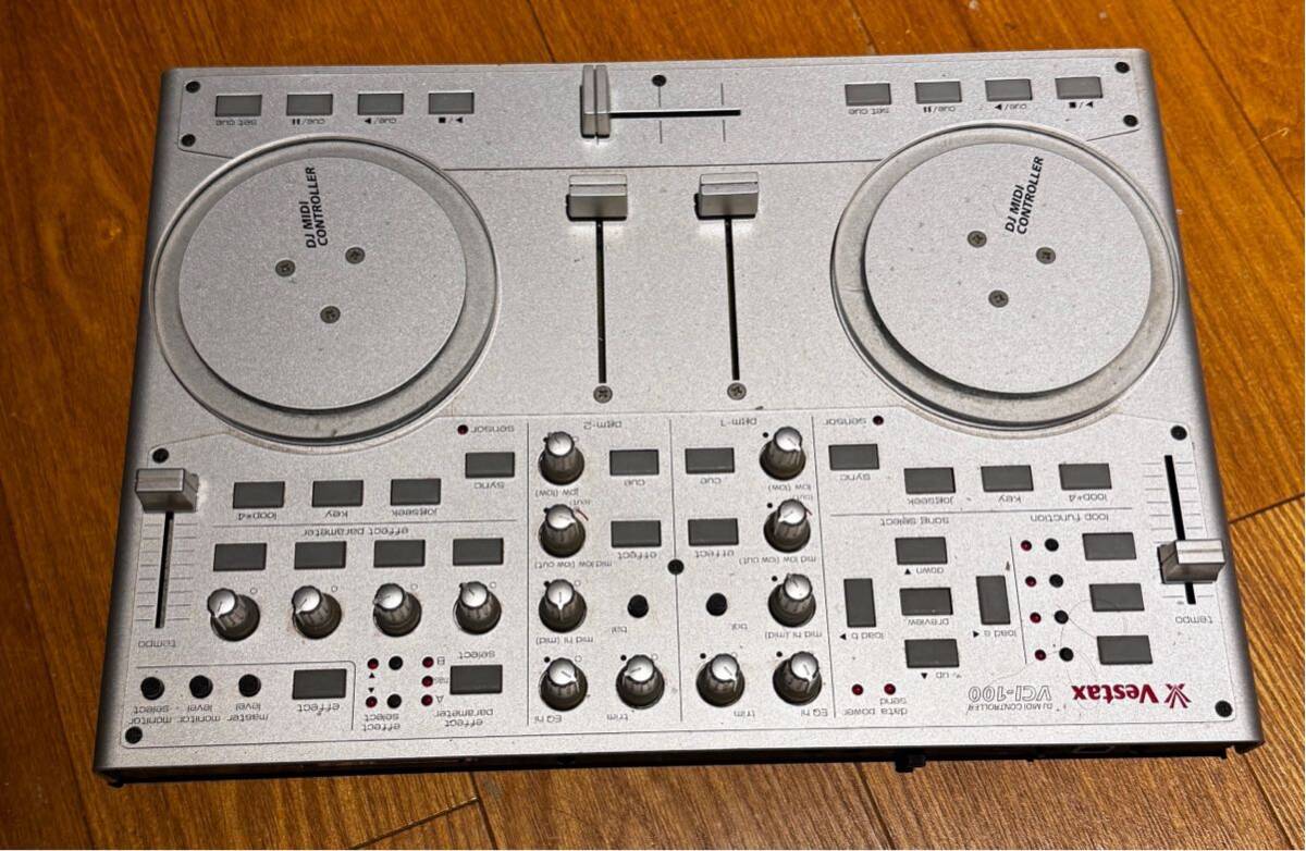 VESTAX DJ MIDI コントローラー VCI-100 ターンテーブル 動作未確認 ジャンク品の画像5