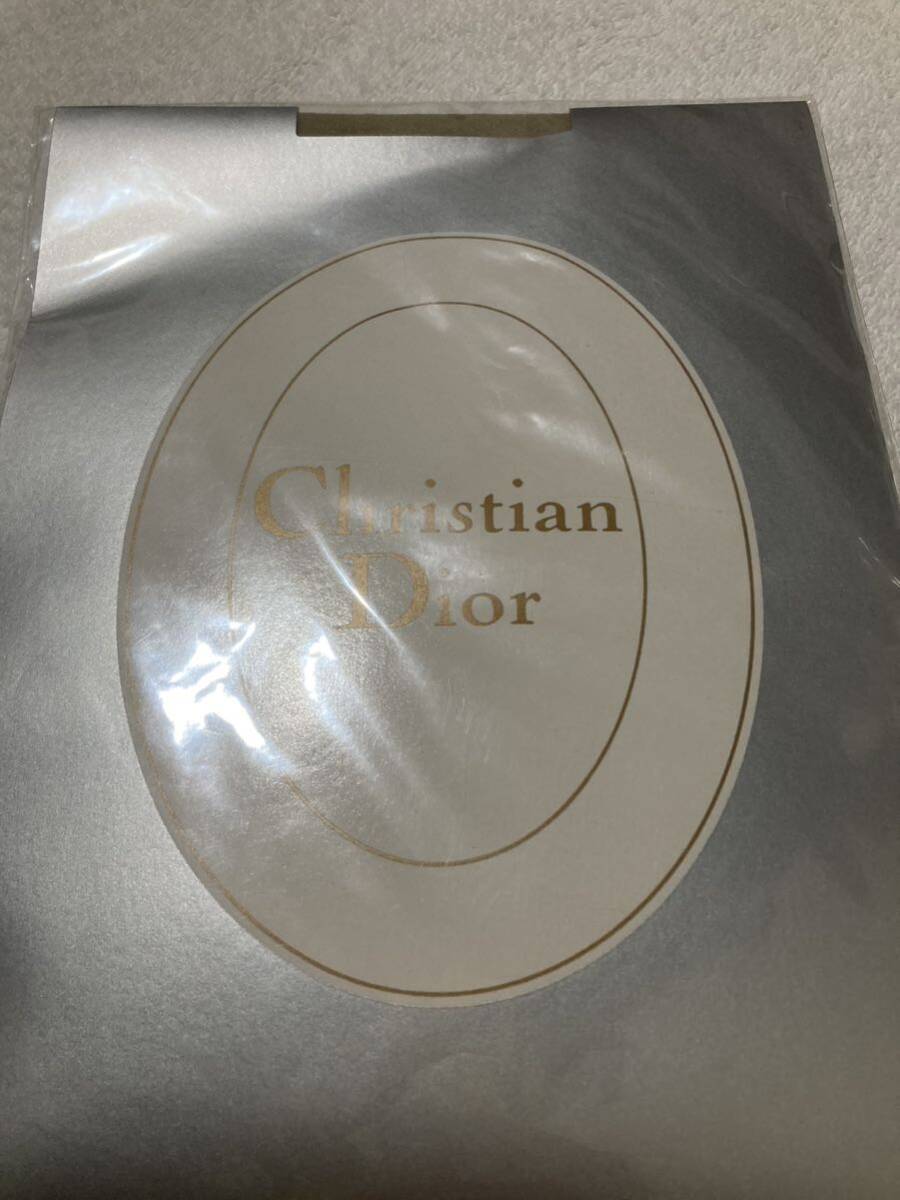 【新品】Christian Dior ウエスト ロゴ入りアウトゴム アンクル ストーン付 アンティローブ パンティストッキング パンスト_画像3
