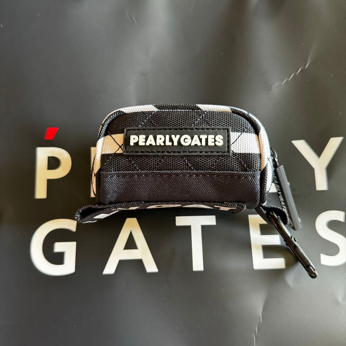 新品 パーリーゲイツ ネイビー ボールポーチ PEARLY GATES ボールケース
