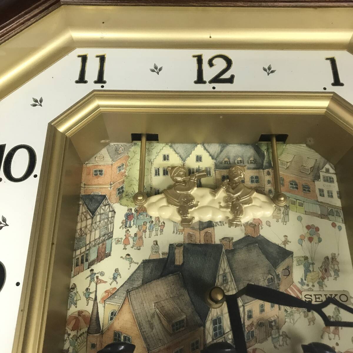 12r34 SEIKO ドリームランド 壁掛け時計 レトロ 当時品 コレクション 電池式 DreamLand アンティーク からくり時計 セイコーの画像8