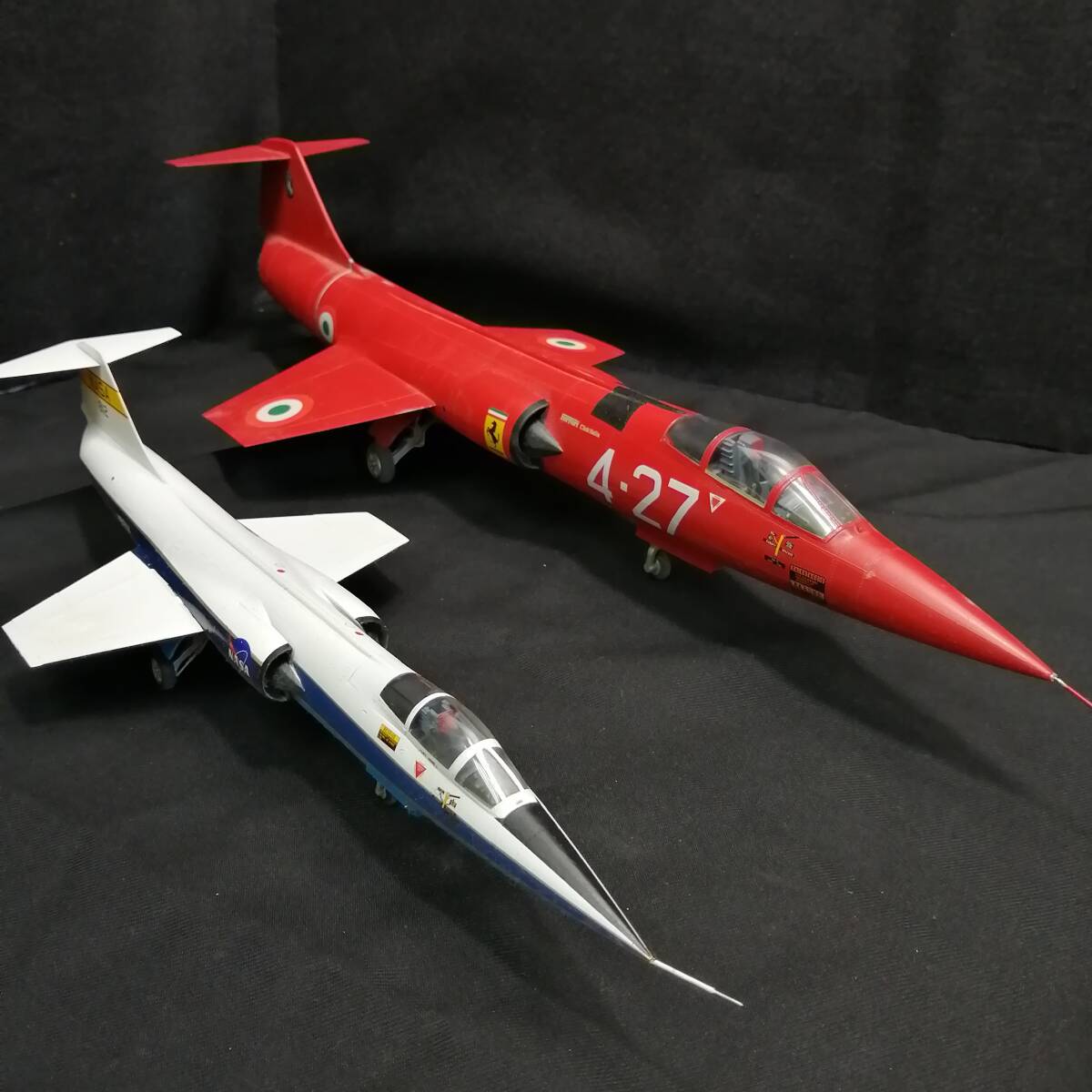 12r53 スターファイター 航空機模型 ハセガワ イタリア機 まとめ売 NASA F-104 アメリカ空軍 レトロ 戦闘機 コレクション 塗装済 1000‐_画像5