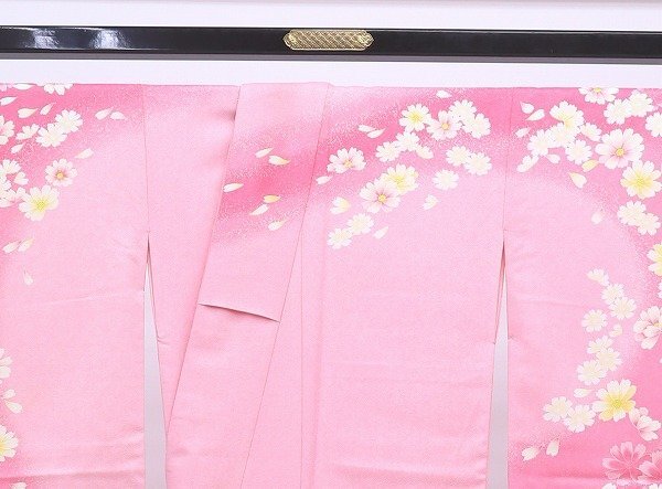 cherry*z2530lr*. industry. thought . making * two shaku sleeve small long-sleeved kimono * pink series * graduation ceremony two shaku sleeve hakama easy dressing long-sleeved kimono street ..kimono[ secondhand goods / poly- ]