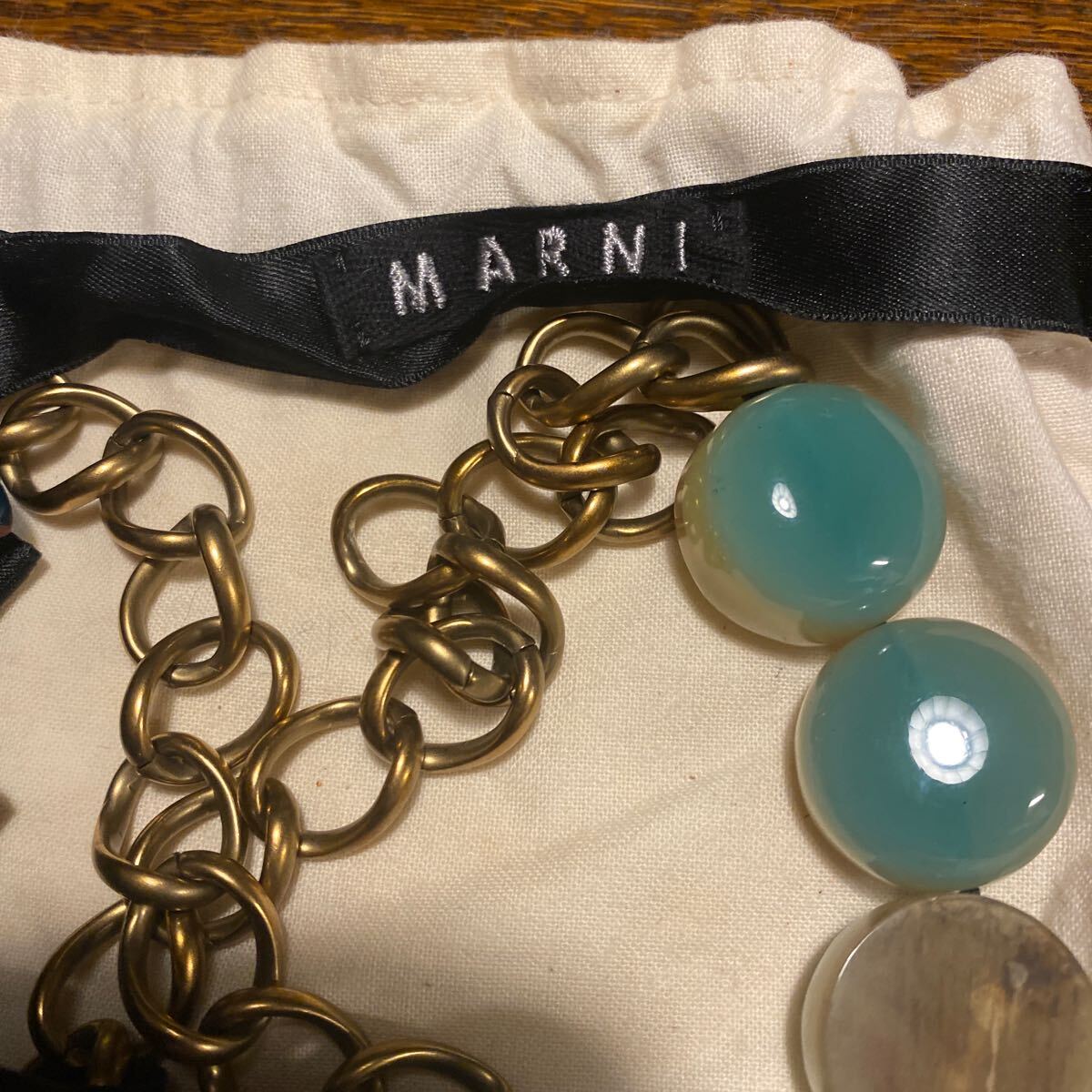  Marni necklace, blue green 