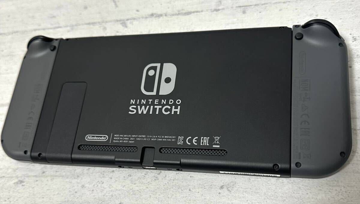 # Nintendo Switch # Nintendo switch nintendo body gray Joy-Con strap the first period . settled gray operation excellent goods case attaching 
