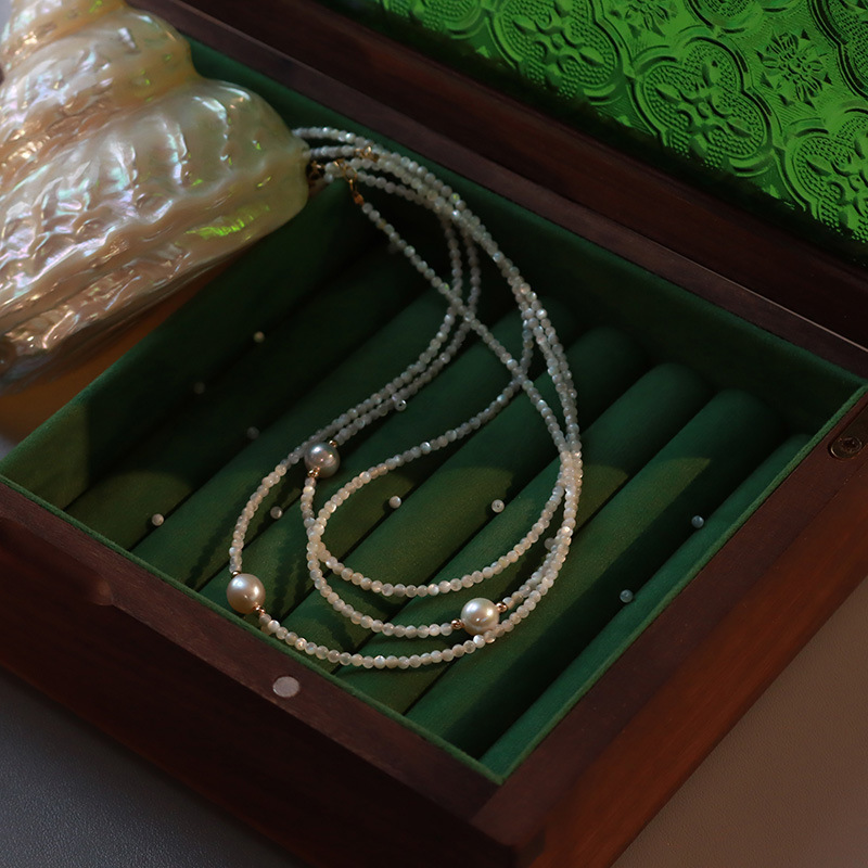真珠のネックレス ペンダント 淡水パール 高級 超綺麗 高品質 プレゼント 祝日 入学式 卒業式 美品 極上 本物 新ファッション zx42_画像3