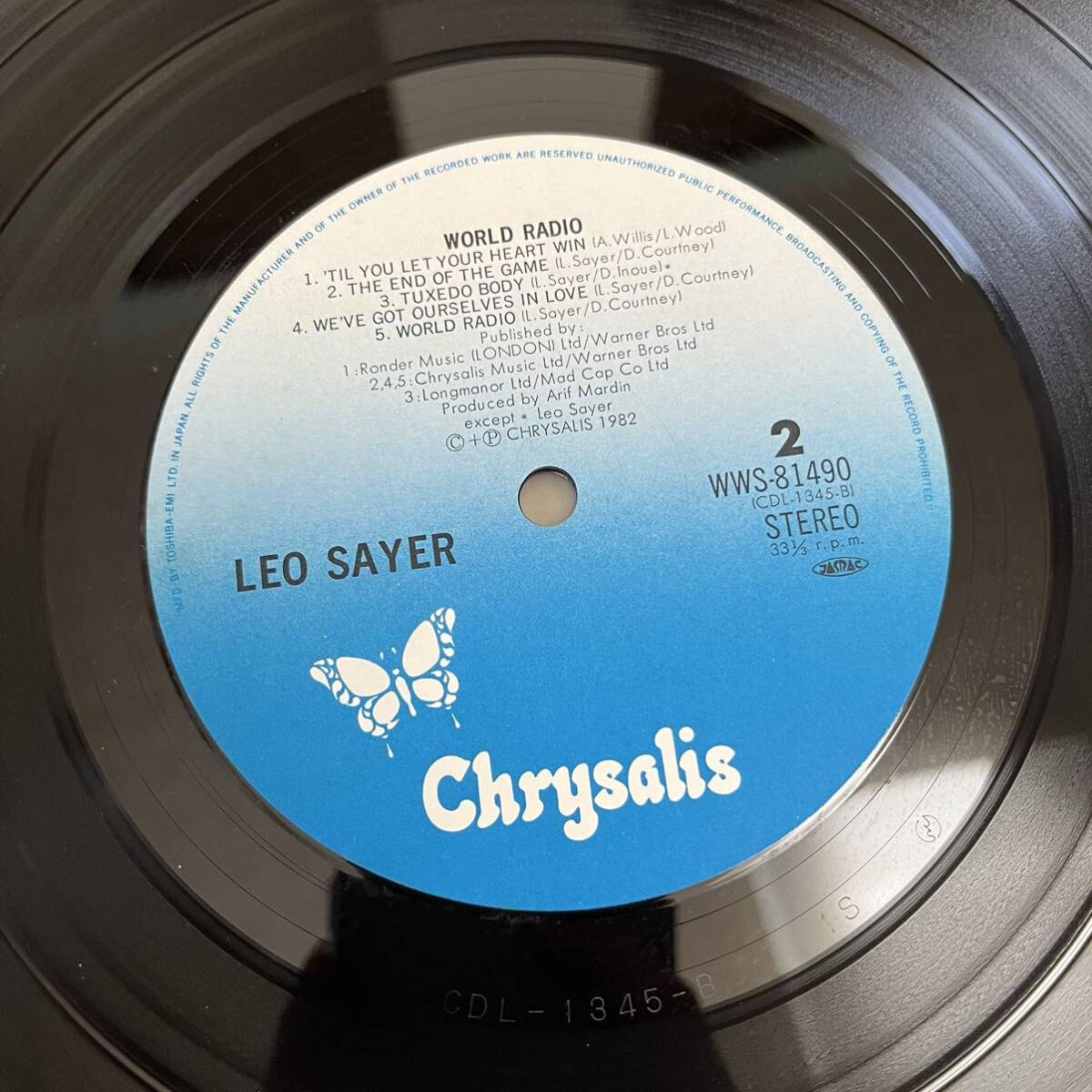 【国内盤】レオセイヤー この愛は君だけに LEO SAYER WORLD RADIO / LP レコード / WWS81490 / ライナー有 / 洋楽ポップス /_画像10