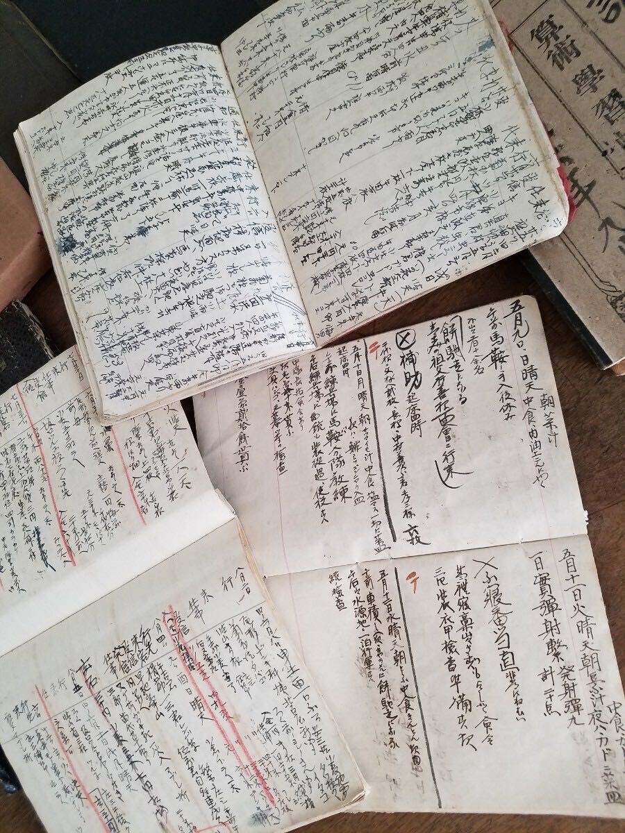  warehouse . that time thing war front autograph autograph diary . surface together set Taisho Showa era the first period era full . full . army person .. writing antique retro materials the first soup 