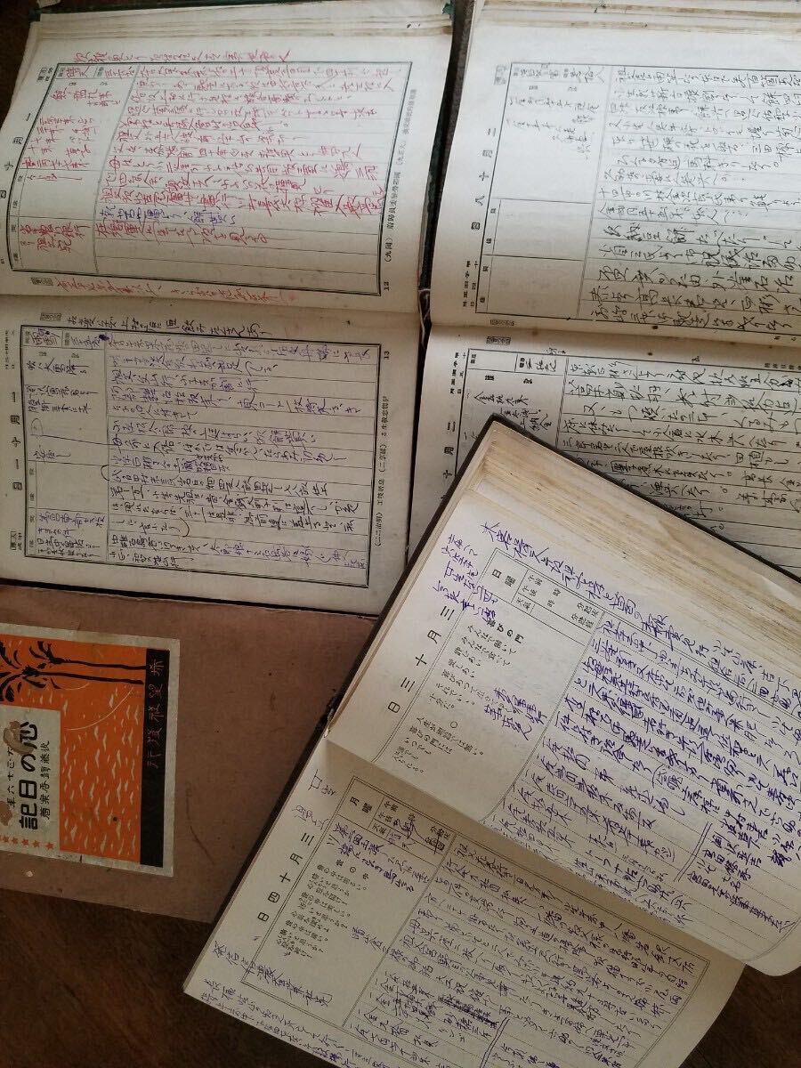  warehouse . that time thing war front autograph autograph diary . surface together set Taisho Showa era the first period era full . full . army person .. writing antique retro materials the first soup 