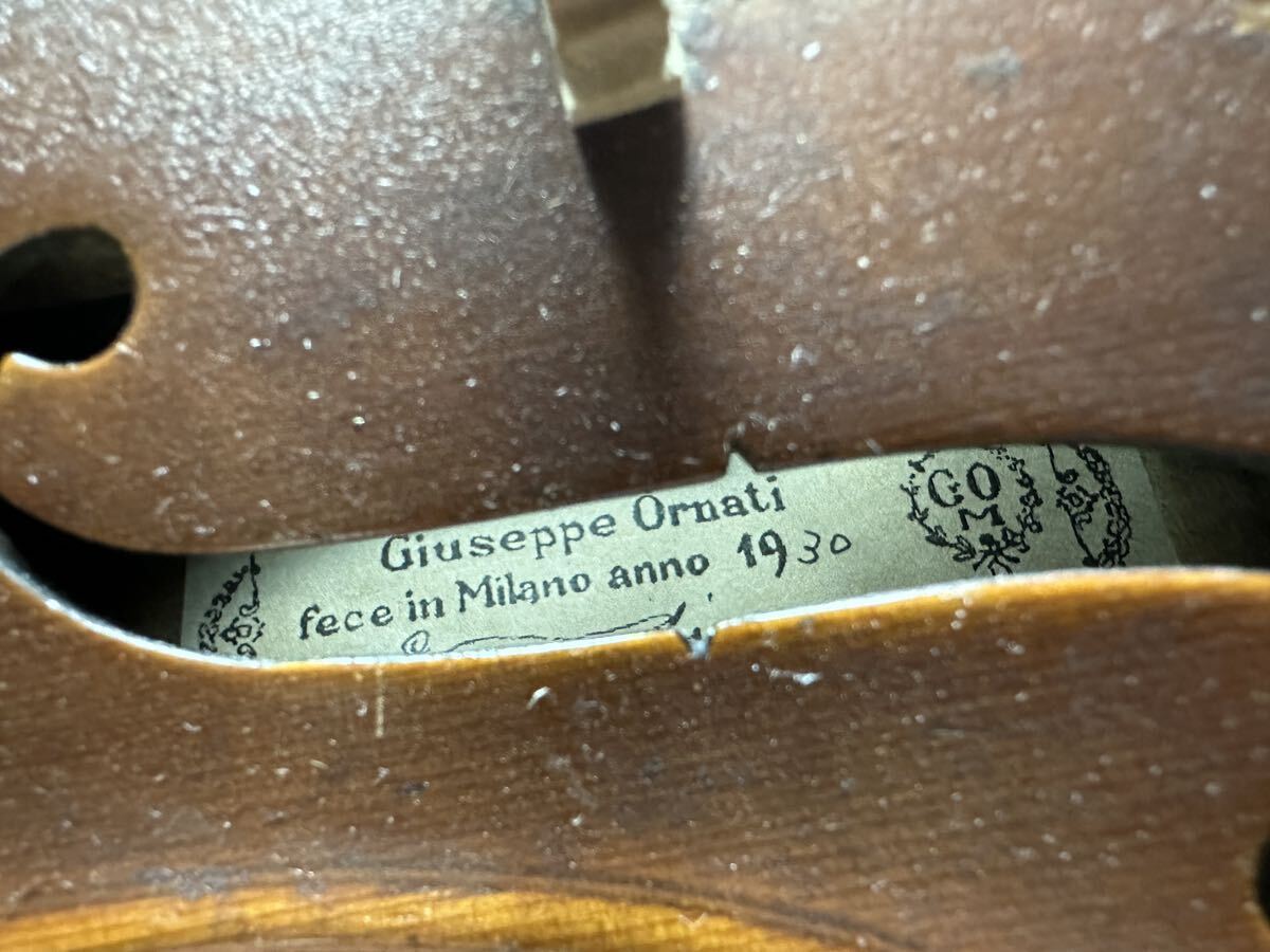虎杢 バイオリン 4/4 イタリア 1930年 Giuseppe Ornati アンティーク オールド 骨董 音大 オーケストラ ヴィンテージの画像5