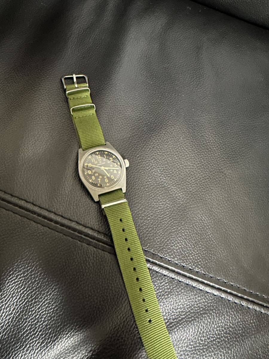 軍用時計　手巻き式　ハミルトン　アンティーク　腕時計　Hamilton メンズ　機械式　アメリカ軍　ベトナム戦争　ミリタリーウォッチ_画像2