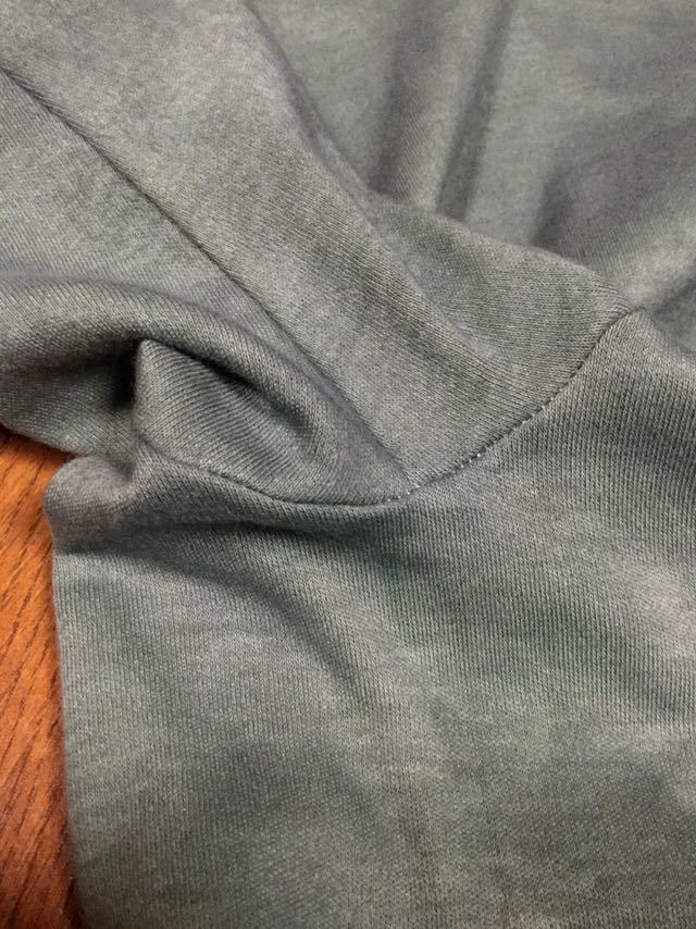 リメイク未使用 ヴィンテージ ムラ染 丸胴 クルーネックT Green SIZE:M 日本製 “60’s-70’s当時物ベース” 国産染料使用_画像5