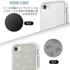 Wekrsu 対応 iPhone SE3 第3世代 / SE2 第2世代 / 8 / 7 用の ケース + ガラスフィルム 柔_画像5