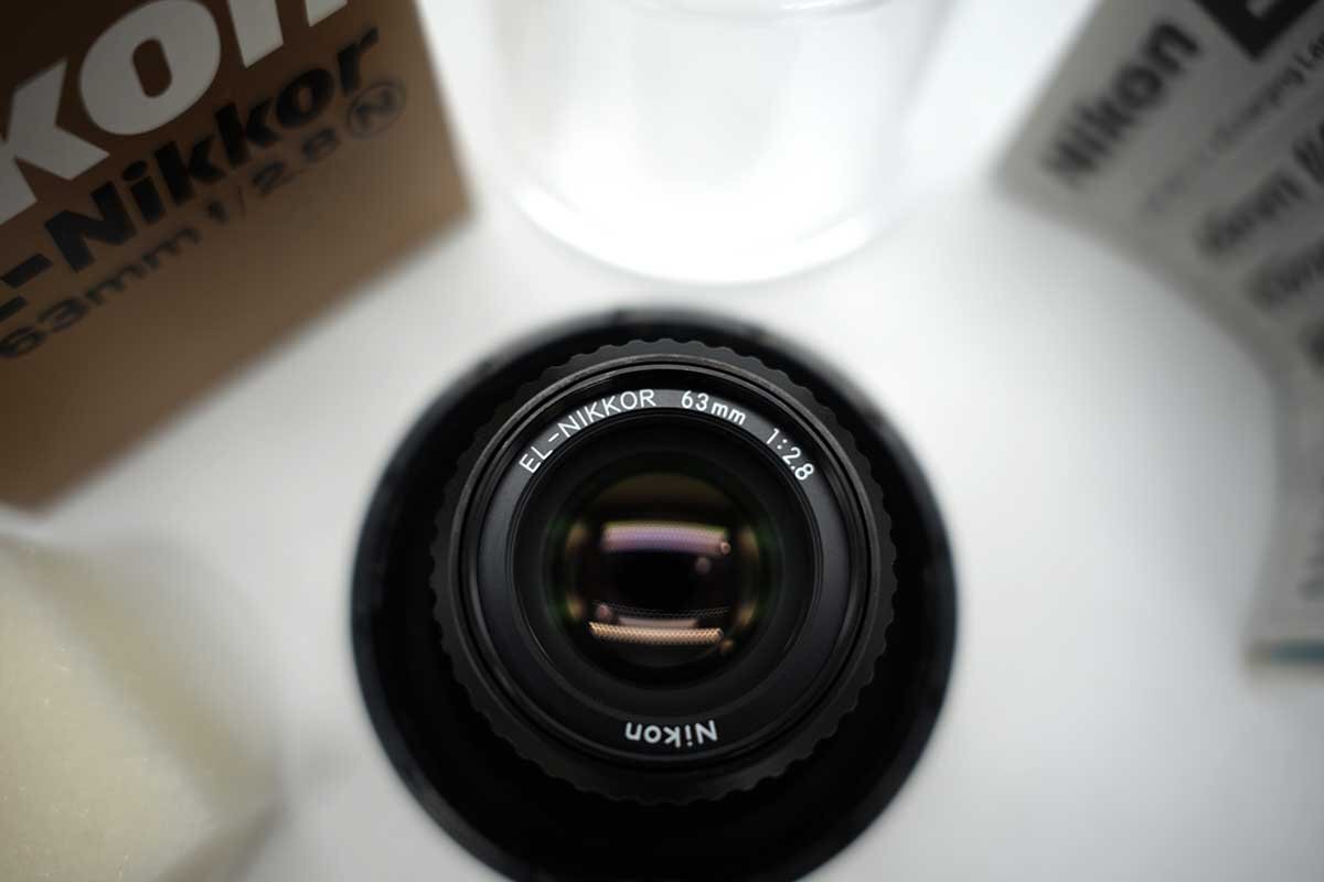 △未使用品　Nikon EL-NIKKOR　エル・ニッコール63mm F2.8N（35mmマイクロ・35mm判用）_画像2