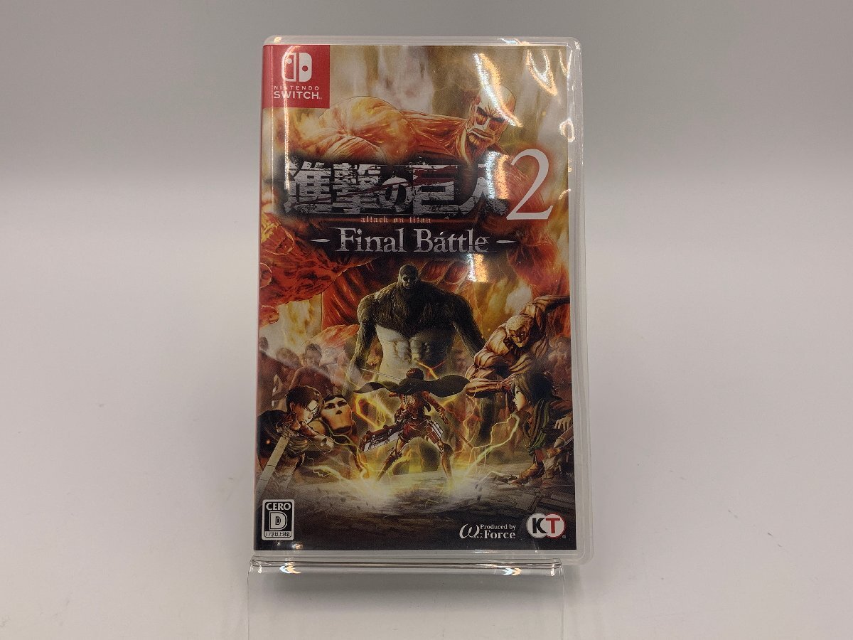 □● 中古品 ゲーム Nintendo switch ニンテンドースイッチ ソフト 進撃の巨人２-Final Battle- (S0513)_画像1