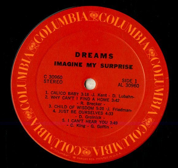 A00593926/LP/ドリームス (DREAMS・ブレッカー・ブラザーズ)「Imagine My Surprise (C-30960・ジャズロック・フュージョン)」_画像3