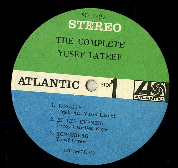 A00593930/LP/yusef*la чай f(YUSEF LATEEF)[The Complete Yusef Lateef (SD-1499* post bap* Jazz вентилятор k)]