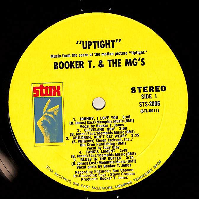 A00593626/LP/ブッカー・T・ジョーンズ / ブッカー・T & ザ・MGズ「Up Tight OST (STS-2006・サントラ・ファンク・FUNK・リズムアンドブの画像3