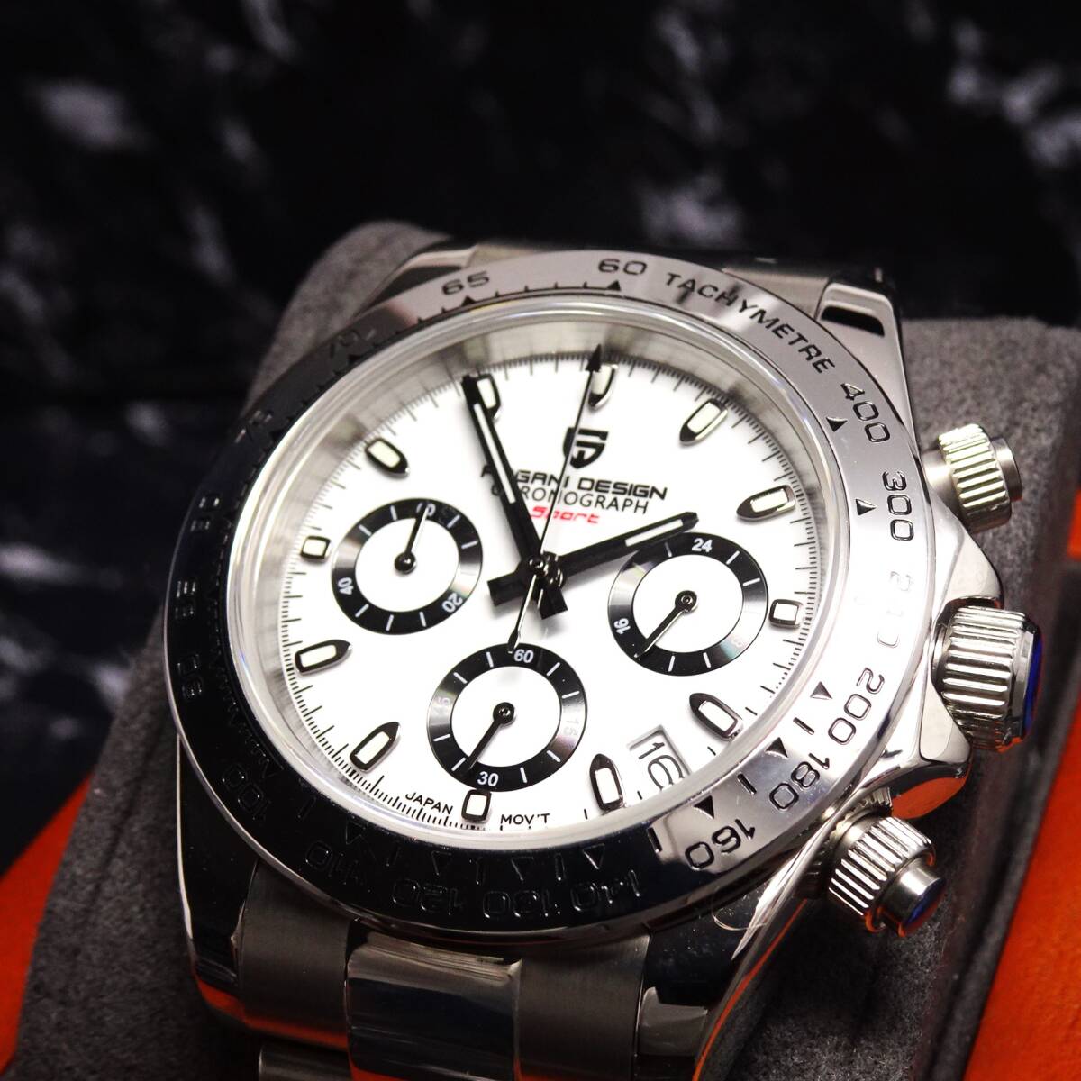  free shipping * new goods * Pagani design * men's * Seiko made VK63 chronograph sport * quarts type wristwatch *oma-ju watch * made of stainless steel 