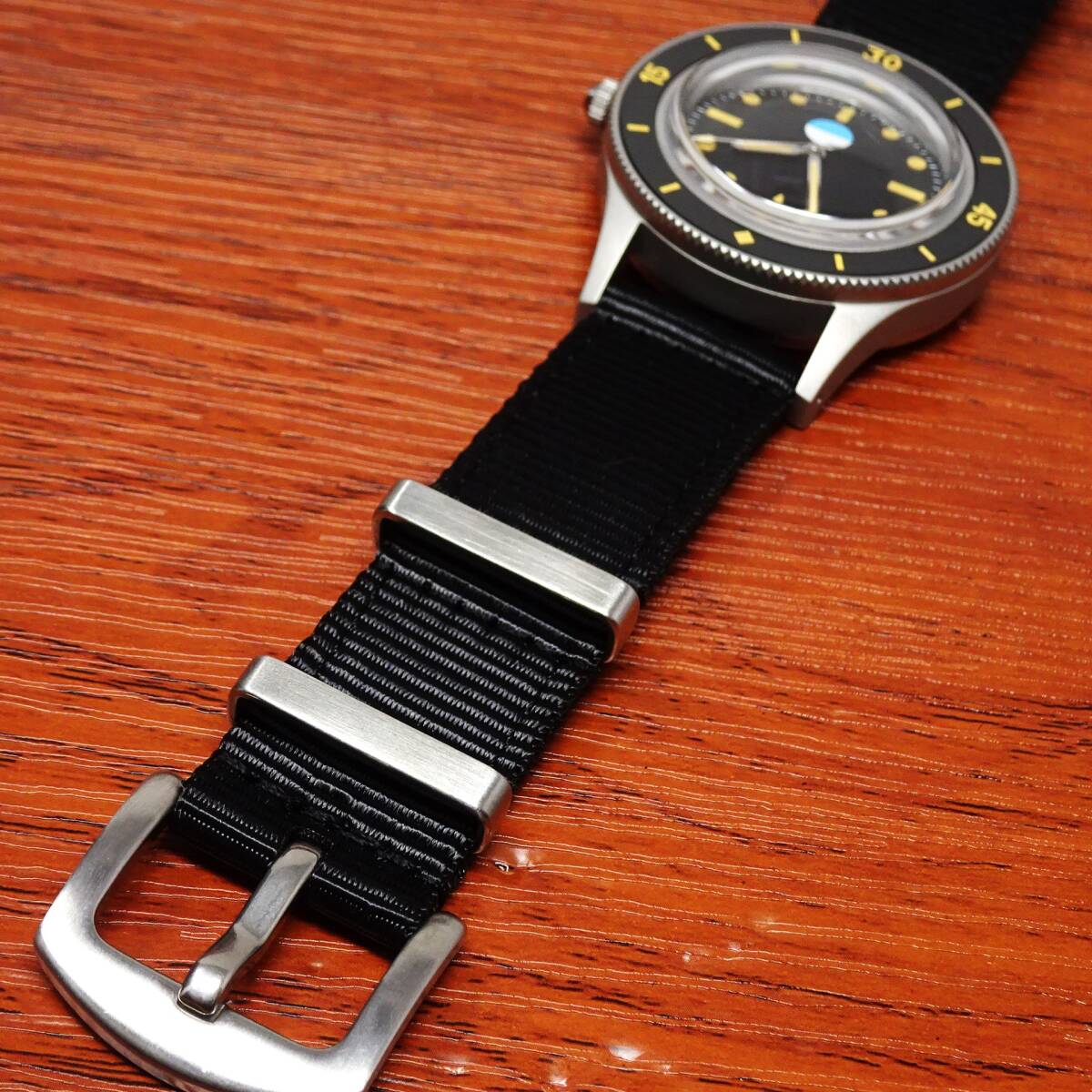  free shipping * new goods = OEM made no-ro gomodel * Vintage oma-ju watch * machine NH35A wristwatch *316L made of stainless steel case * ceramic bezel 