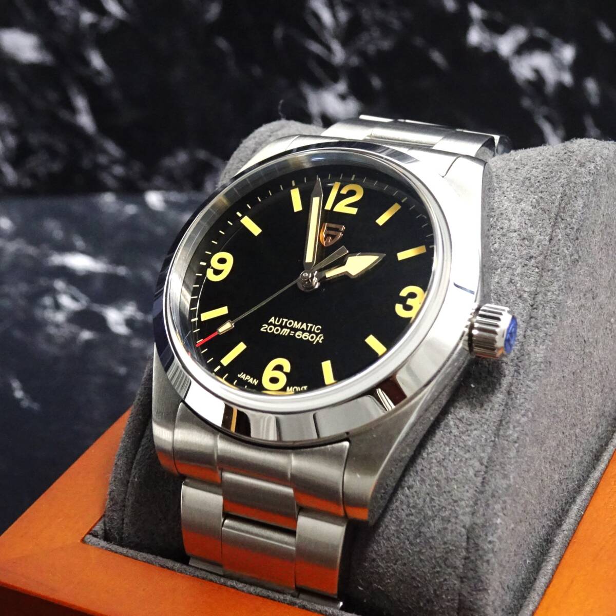 送料無料〓新品〓腕時計 メンズ パガーニデザインブランド・ PAGANI DESIGN 機械式・NH35Ａ オマージュウォッチ・フルメタルモデルD-1751の画像3