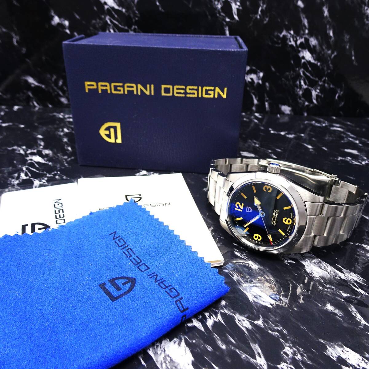 送料無料〓新品〓腕時計 メンズ パガーニデザインブランド・ PAGANI DESIGN 機械式・NH35Ａ オマージュウォッチ・フルメタルモデルD-1751の画像10