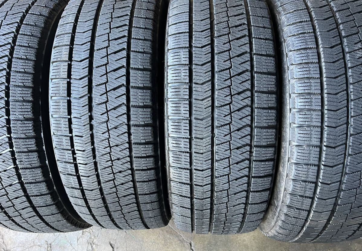 スタッドレス　BS製　18 7.5J +53 PCD100 ブリヂストン ブリザック VRX2 225/45R18 91Q 2020年製　インプレッサ レガシー　４本_画像6